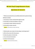 NR302 / NR 302 Final Comprehensive Exam 2025 Questions and Answers NR 302 Final Exam Latest Chamberlain