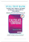 Test Bank Calculate with Confidence 7th Edition by Deborah C. Morris Chapter 1-25|Complete Guide A+