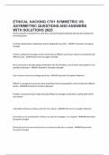 ETHICAL HACKING C701 SYMMETRIC VS ASYMMETRIC QUESTIONS AND ANSWERS WITH SOLUTIONS 2025