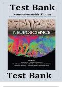 Test Bank for Neuroscience, 6th Edition (Purves 2024) All Chapters Included|| Latest Edition