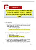 HESI PN EXIT V2 EXAM QUESTIONS AND ANSWERS NEWEST 2024/25 UPDATE VERIFIED BY EXPERTS ||COMPLETE A+ GUIDE