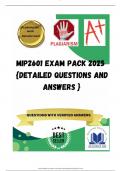 MIP2601 EXAM PACK 2025  {DETAILED QUESTIONS AND ANSWERS }