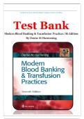 Test Bank for Modern Blood Banking and Transfusion Practices 7th Edition By Denise M. Harmening, ISBN No; 9780803668881, Chapter 1-29  Fully Covered, Complete Guide (NEWEST 2024)