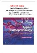 Test Bank for Applied Pathophysiology-A Conceptual Approach, 4th Edition (Nath, 2024), Chapter 1-20, All Chapters.