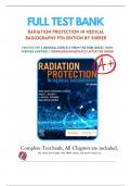 Test Bank For Radiation Protection in Medical Radiography 9th Edition by Sherer 