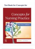 Test Bank for Concepts for Nursing Practice 4th Edition by Jean Foret Giddens All Chapter