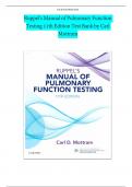 Ruppel's Manual of Pulmonary Function Testing 11th Edition Test Bank by Carl Mottram