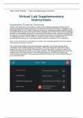 WGU D483 Virtual Lab Supplementary Instructions with complete solution