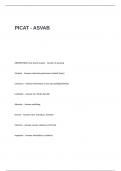 PICAT - ASVAB EXAM QUESTIONS AND ANSWERS