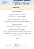 MHIC EXAM 3 Questions with 100% Correct Answers 