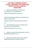 ATI TEAS 7 SCIENCE EXAM (5  LATEST VERSIONS) TEST BANK 2024  UPDATE ACTUAL EXAM ALL  QUESTIONS