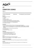 2024 AQA AS COMPUTER SCIENCE Paper 1 Tuesday 14 May 2024 QUESTION PAPER AND MARKING SCHEME (MERGED)