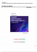 Test Bank for Essentials of Health Information Management: Principles and Practices: Principles and Practices 5th Edition (Bowie, 2022), Chapter 1-10 | Complete Guide A+