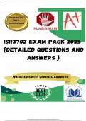 ISR3702 EXAM PACK 2025  {DETAILED QUESTIONS AND ANSWERS }