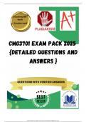 CMG3701 EXAM PACK 2025  {DETAILED QUESTIONS AND ANSWERS }