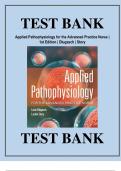 Test Bank Applied Pathophysiology For The Advanced Practice Nurse 1st Edition By Dlugasch, Story Isbn-9781284150452