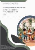 NCOI Masterclass Strategisch HRM - Master of Business - Betogend essay over tevreden medewerkers - cijfer 8