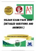 SSL2601 EXAM PACK 2025  {DETAILED QUESTIONS AND ANSWERS }