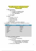 MARK KLIMEK NCLEX STUDY GUIDE NOTES 2024 Updated Mz. ANTICHOLINERGIC vs. CHOLINERGIC EFFECTS ACID BASE GASES