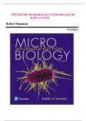 TEST BANK for Microbiology with Diseases by Body System 5th Edition by Bauman, LATEST EDITION