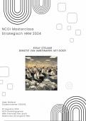 Masterclass strategisch HRM NCOI 2024 / Essay stelling: demotie van medewerkers, net goed! - Geslaagd cijfer 8, heel interessant!