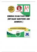 ENN1504 EXAM PACK 2025  {DETAILED QUESTIONS AND ANSWERS }