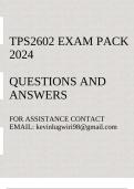 TPS2602 Exam Portfolio 2024