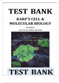 TEST BANK FOR Karp's Cell and Molecular Biology 9th Edition by Gerald Karp, Janet Iwasa & Wallace Marshall , ISBN: 9781119598244 |All Chapters Verified| Guide A+