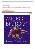 ition by Bauman, ISBN: 9780134477206 All 26 Chapters Covered, Verified Latest Edition A+ 2024/202TEST BANK for Microbiology with Diseases by Body System 5th Ed5