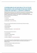 AANP BOARD EXAM 2025-2026 ACTUAL EXAM QUESTIONS AND ANSWERS WITH SOLUTIONS |ALREADY GRADED A+ (NEWEST VERSION)  