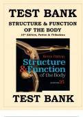 FULL TEST BANK Structure and Function of the Body 16th Edition Patton Questions and Answers, All Chapters 1-22