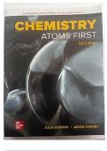 test bank for Chemistry: Atoms First 5th Edition by Julia Burdge  and  Jason Overby  ISBN13: 9781266280412 all chapers latest edition