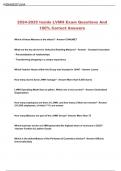 2024-2025 Inside LVMH Exam Questions And 100% Correct Answers