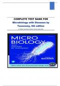 COMPLETE TEST BANK FOR Microbiology with Diseases by Taxonomy 6th edition  BY ROBERT BAUMAN|| NEWEST EDITION {2024-2025}