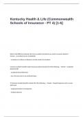 Kentucky Health & Life Exam Questions and Answers (Commonwealth Schools of Insurance - PT 4) -1-6