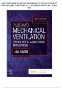 TESTBANK FOR PILBEAMS MECHANICAL VENTILATION 8TH EDITION /ALL CHAPTERS 1-23 COVERED/COMPLETE GUIDE 2025