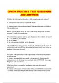 CPHON PRACTICE TEST QUESTIONS AND ANSWERS