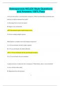 Osteoporosis NCLEX Style Questions  and Answers 100% Pass