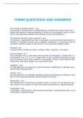 TFM08 QUESTIONS AND ANSWERS