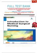 FULL TEST BANK For Introduction to Medical-Surgical Nursing 6th Edition by Adrianne Dill Linton BSN MN PhD Latest Update  Graded A+     