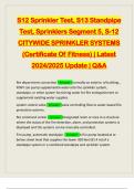 S12 Sprinkler Test, S13 Standpipe Test, Sprinklers Segment 5, S-12 CITYWIDE SPRINKLER SYSTEMS (Certificate Of Fitness) | Latest 2024/2025 Update | Q&A