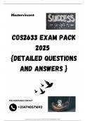 COS2633 EXAM PACK 2025  {DETAILED QUESTIONS AND ANSWERS }