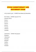 CPHON CHEMOTHERAPY AND BIOTHERAPY EXAM