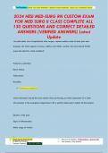 2024 HESI MED-SURG RN CUSTOM EXAM  FOR MED SURG II CLASS COMPLETE ALL  130 QUESTIONS AND CORRECT DETAILED  ANSWERS (VERIFIED ANSWERS) Latest  Update