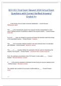 BCH 451 Final Exam Newest 2024 Actual Exam Questions with Correct Verified Answers/ Graded A+