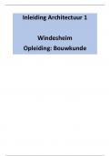 Samenvatting inleiding architectuur 1