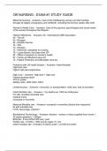 OB NURSING - EXAM #1 STUDY GUIDE