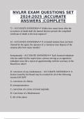 NVLRR EXAM QUESTIONS SET 20242025 |ACCURATE ANSWERS |COMPLETE