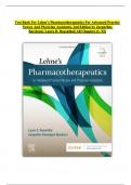 Test Bank For Lehne’s Pharmacotherapeutics For Advanced Practice Nurses And Physician Assistants, 2nd Edition by Jacqueline Burchum; Laura D. Rosenthal| All Chapters (1- 92) || 2024|2025