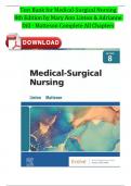 Test Bank for Medical-Surgical Nursing 8th Edition by Mary Ann Linton & Adrianne Dill - Matteson 9780323826716 All Chapters Fully Covered Newest 2024 Edition Pdf Download 